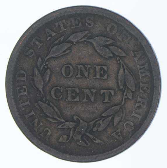 1839 Braided Hair Large Cent