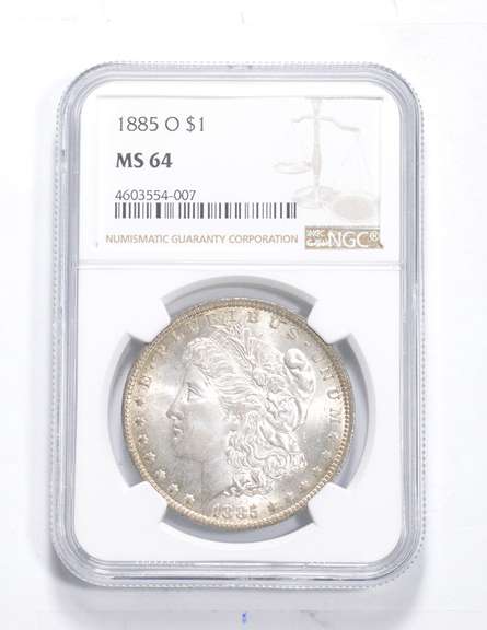 MS64 1885-O Morgan Silver Dollar - Graded NGC