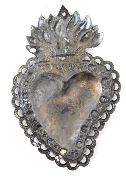 Vintage Ex Voto Sacred Heart