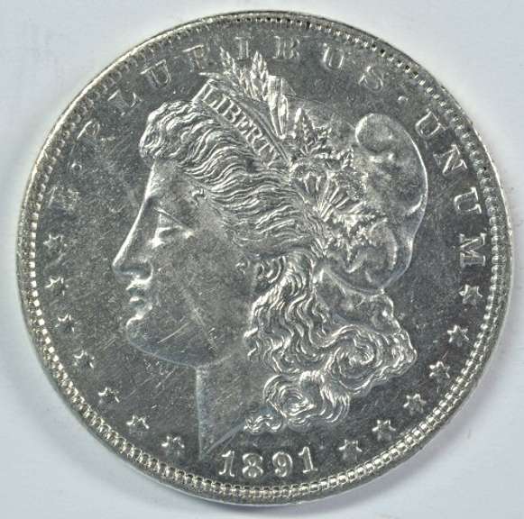 Deep Prooflike 1891-P Morgan Silver Dollar. Flashy