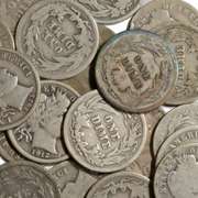 21 Assorted Barber Dimes