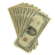 10 Clean 1963 $5 Red Seal USNotes