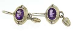 Sterling Silver Amethyst Dangle Earrings