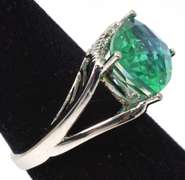 Mystifying Color-Change Quartz Ring in 14KT White Gold