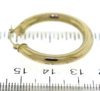 Popular Yellow Gold High Polished Hoop Earrings