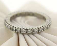 Amazing Platinum Diamond Eternity Band