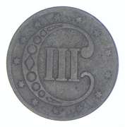 1862 Silver Three-Cent Piece