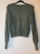 Fuzzy Green Ladies Express Sweater