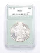 MS65 1878-CC Morgan Silver Dollar - Graded NTC
