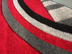 MODERN HAND CARVED DESIGN RUG 6 Round