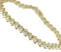 Dazzling 14kt YG 4CTW Diamond Tennis Bracelet