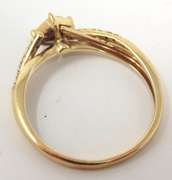 Simple Yellow Gold Diamond Ring