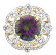 Darling Mystic Topaz & White Topaz Ring in Vermeil