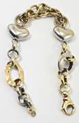 High-Fashion 18K Two-Tone Gold Bracelet