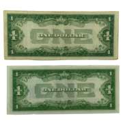 1928 A &1934 $ 1 Funnyback Silver Certificates