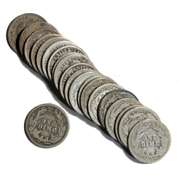 21 Assorted Barber Dimes