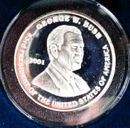 Bush/Gore Presidential Election Silver Proof Coin
