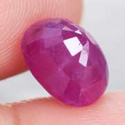 Amazing 4.17ct UNHEATED violet red Ruby