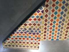 COLORFUL HAND KNOTTED KLIM RUNNER 2.9x6.6