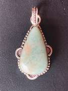 Beautiful Natural Gemstone Silver Pendant