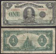 $1 1923 Dominion of Canada Last of the Large Size notes