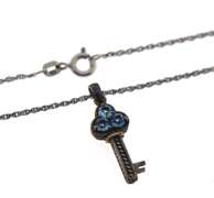 Sterling Silver Key Pendant on Chain
