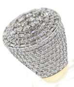 Men's 4cts Round Brilliant and Baguette Cut Diamond Ring