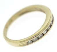 Elegant Diamond Channel Set Band in 14kt