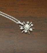 Starburst Diamond Pendant Necklace