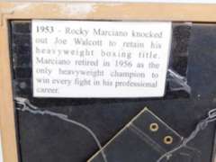 Rocky Marciano Autographed Framed Print