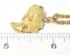 Detailed Fish Necklace in 14KT Yellow Gold