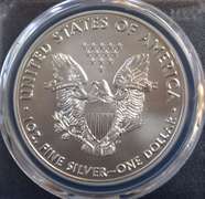 2016 $1 AMERICAN SILVER EAGLE PCGS MS70 FLAG FIRST STRIKE LABEL 30th ANNIVERSARY