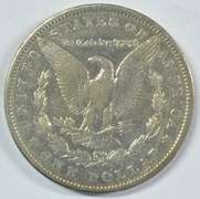 Rare key date 1901-P Morgan Silver Dollar. AU cleaned