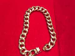10K SOLID GOLD MENS CURB / CUBAN LINK BRACELET