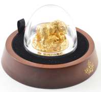 3D Coin 2017 Canada $100 Grizzly Bear 10 Oz SIlver 24K Gold Gild