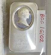 1 Oz Silver Ingot - Martin VanBuren