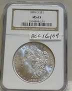 1885-O Morgan Dol NGC MS-63