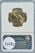 Gem BU 2007-P John Adams Golden $1 Mint Error. NGC MS65