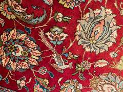 STUNNING HUNTING DESIGN TABRIZ RUG 9'.4"X13'.1"