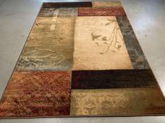 CONTEMPORARY ART DECO AREA RUG 5x8