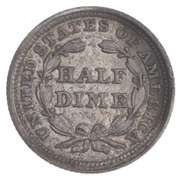 1854 Seated Liberty Half Dime