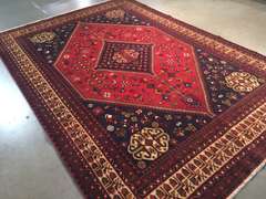 FINE PERSIAN SHIRAZ RUG 6.7x9.8