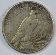 Scarce key date 1921 Peace Silver Dollar. Sharp