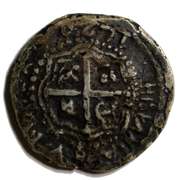 Phillip 111 1578-1621 4 Real  Shipwreck  Silver Cobb