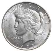 1927-D Peace Silver Dollar