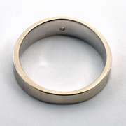 Man's WG Band with Diamond