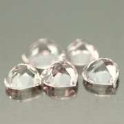 Whisper pink! 2.13ct untreated Morganite set