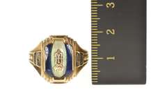 10K Yellow Gold 1943 Iberia High School Ornate Class Ring