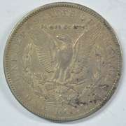 Scarce 1890-CC Morgan Silver Dollar. Upper end circ