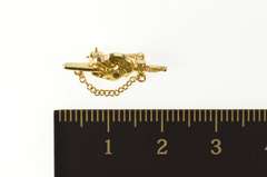 14K Yellow Gold Suicide King Sword Through Head Symbol Pin/Brooch